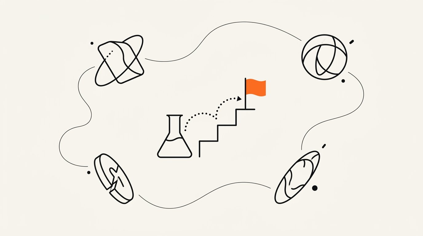 Edtech pilot to district contract conversion stages showing the progression from classroom trial through internal advocacy to procurement review and multi-year agreement