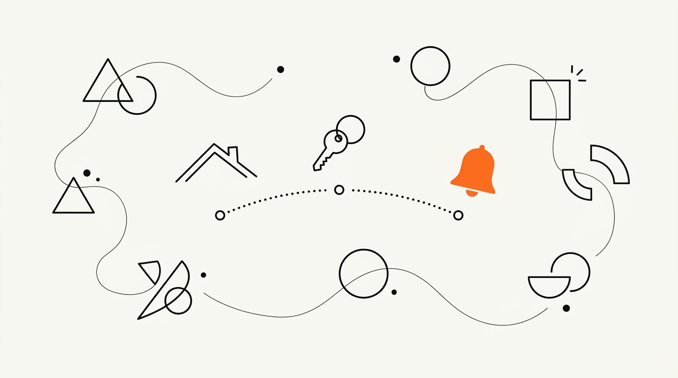 Home insurance consumer purchase journey map showing mortgage trigger, rental trigger, and renewal comparison window